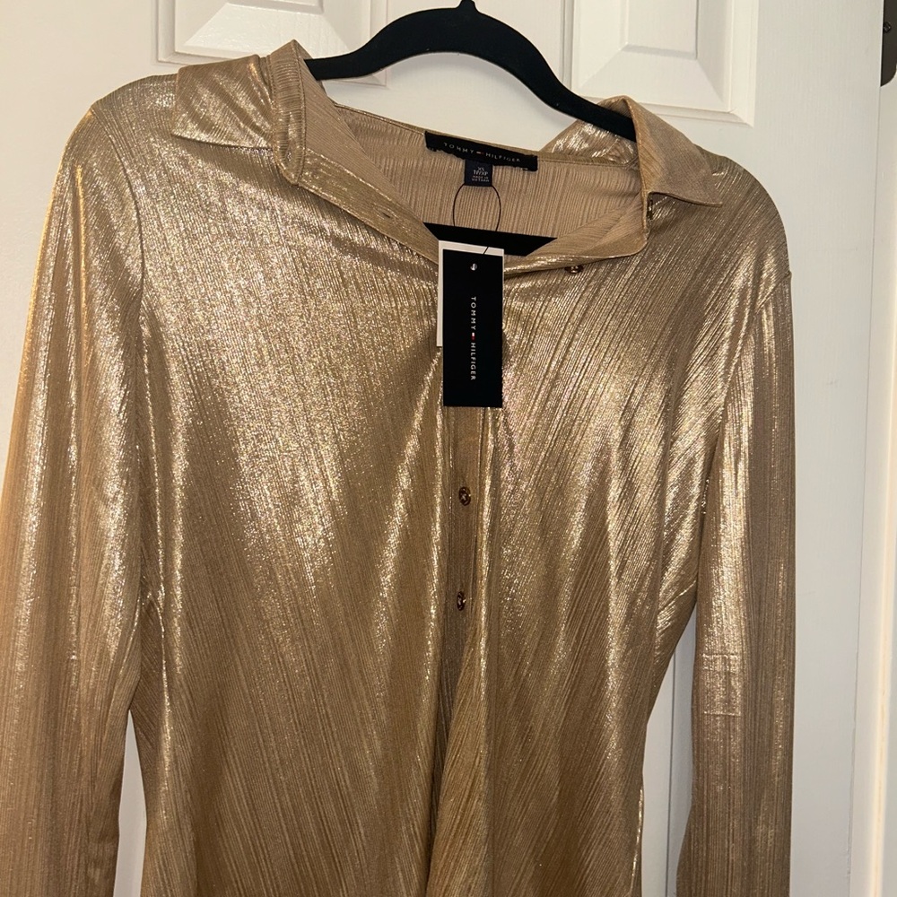 Gold Metallic Women's Jacket
